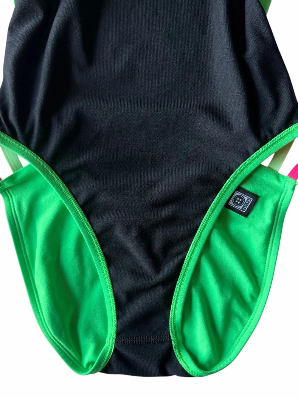 JOLYN Julian 2 Green One Piece Swimsuit Size 30 4/6 Open Back Training Swim